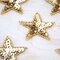 5 Small 2" Gold Star Sequin Beaded Iron On Patches for DIY Clothes Headbands Gift Wrapping